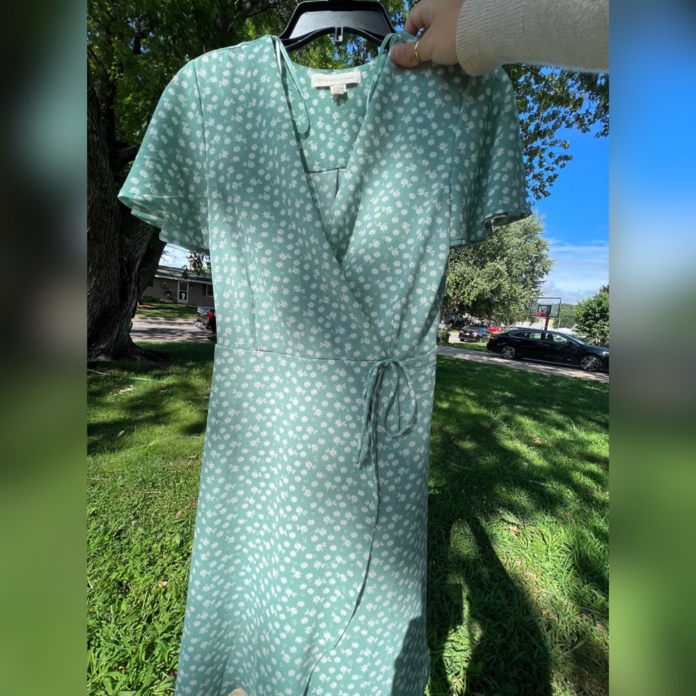 Mint Green Wrap Sundress